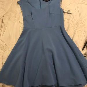 blue dress